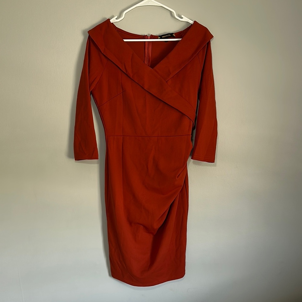 Elegant Red Women's Dress